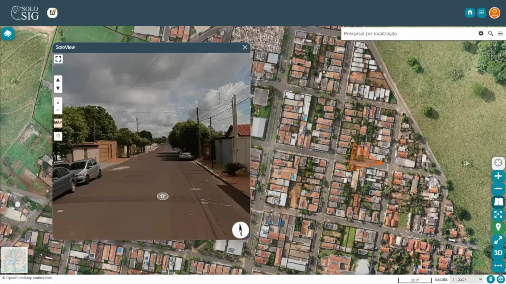 mapeamento de infraestrutura urbana